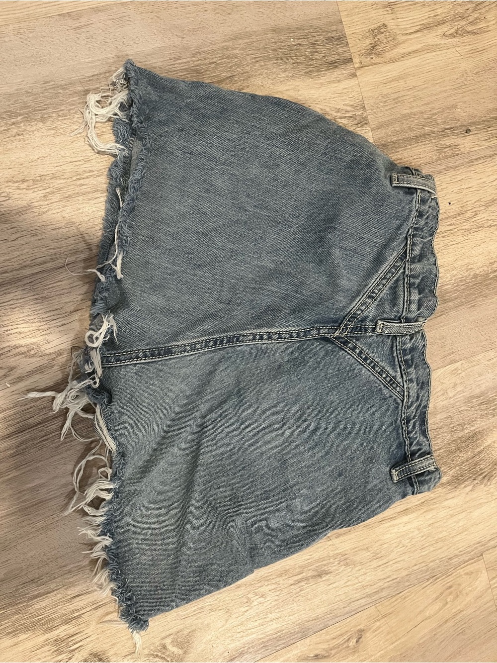 Bareback Denim Cutoff Shorts